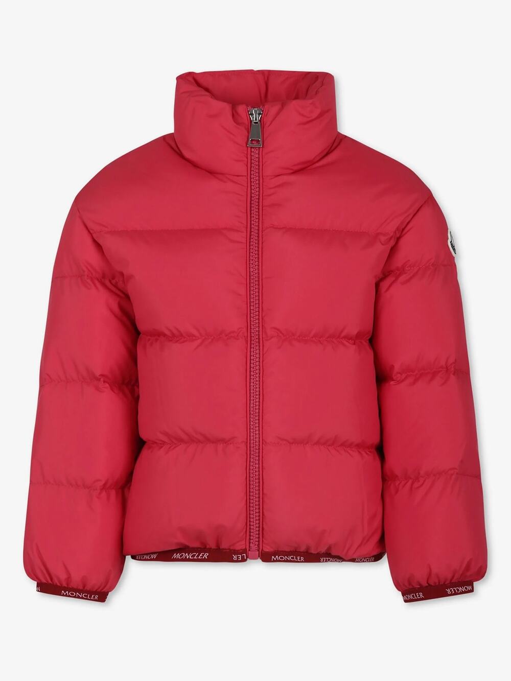 Moncler Girls Abbadia Down Puffer Jacket Bright Red $730 Size 12A NWT